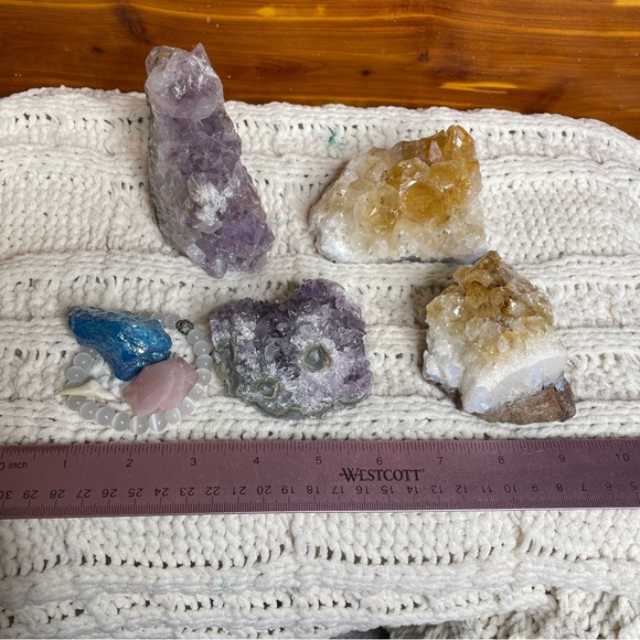 Citrine and amethyst crystal clusters - Picture 2 of 15